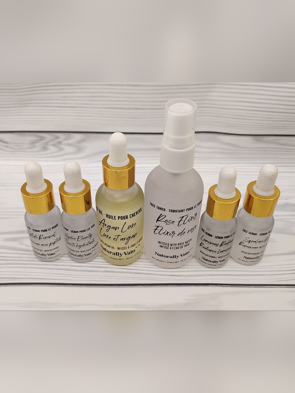 Naturally Vain Rose Peptide Argan Oil Serum Women’s Skincare Set - Bundle 10 Pcs - Picture 11 of 11